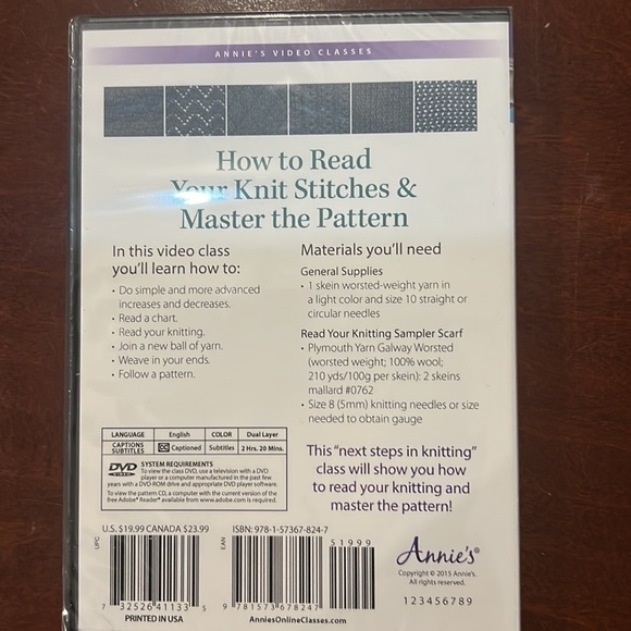 Three new knitting class DVDs with top designer Patty Lyons! - Picture 3 of 7